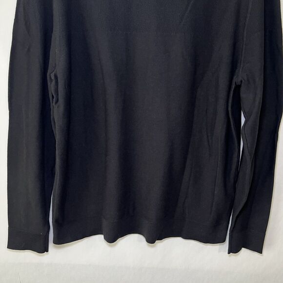 Tommy Bahama Island Zone V Neck Sweater Men Size Medium Black Coolmax Poly Blend - Picture 11 of 11